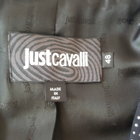 Just Cavali Midnight Black with Silver Dott Blazer - Picture 2 of 8